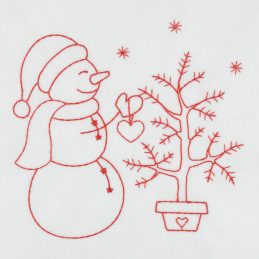 04 - Snowman Decorating a Christmas Tree