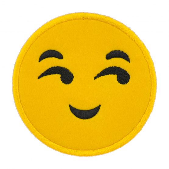 Slightly Smiling Face Applique