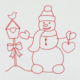 06 - Snowman with a Birdhouse